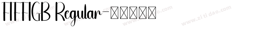 FIFFIGB Regular字体转换